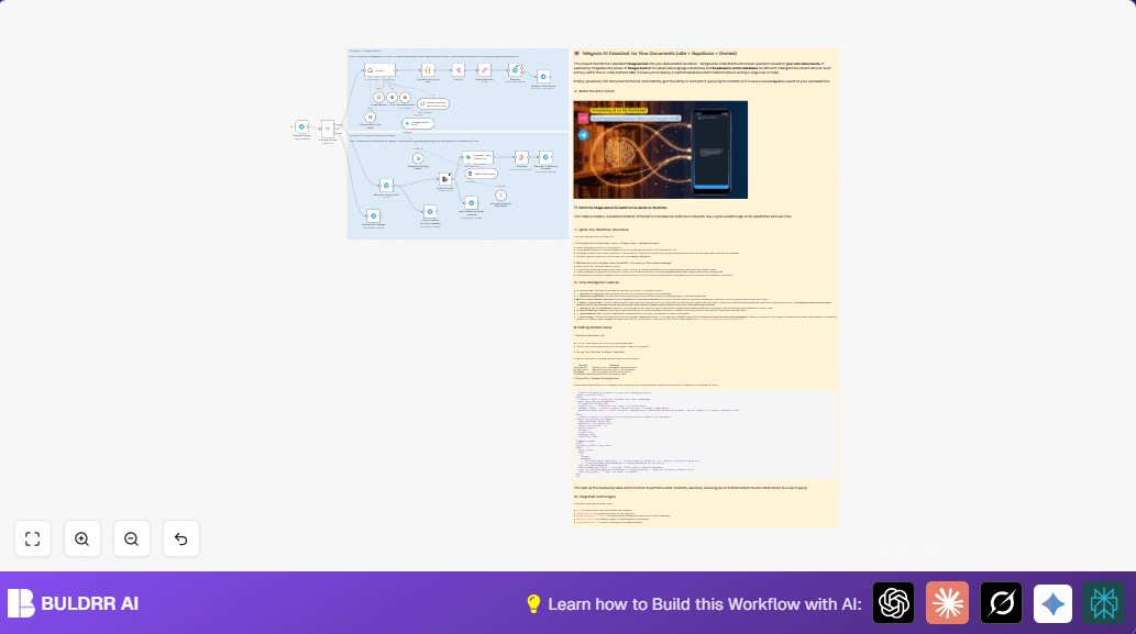 AI Document Assistant Automation with Telegram, Supabase & Google Gemini