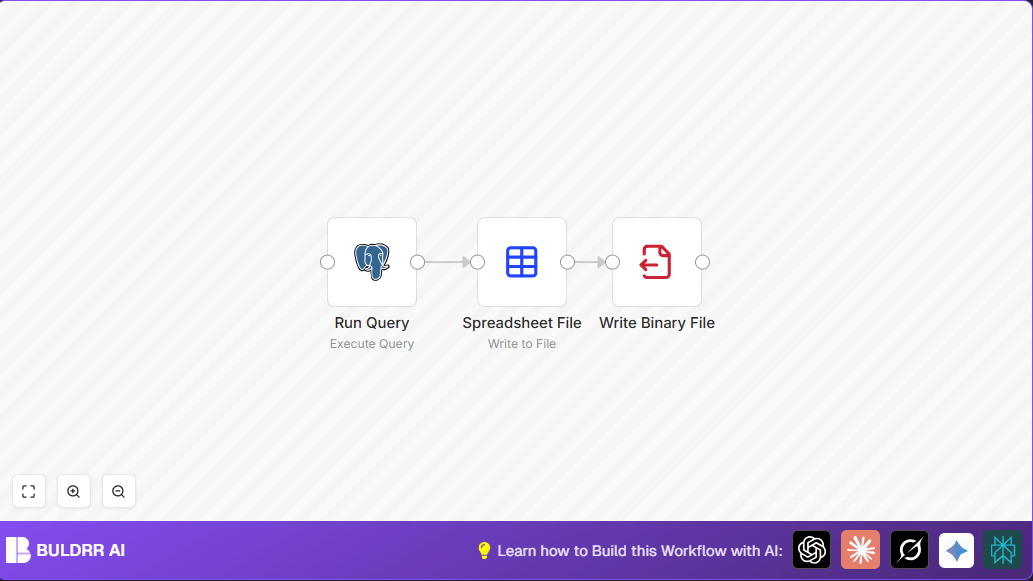 Export Postgres Data to XLS File Using n8n Automation