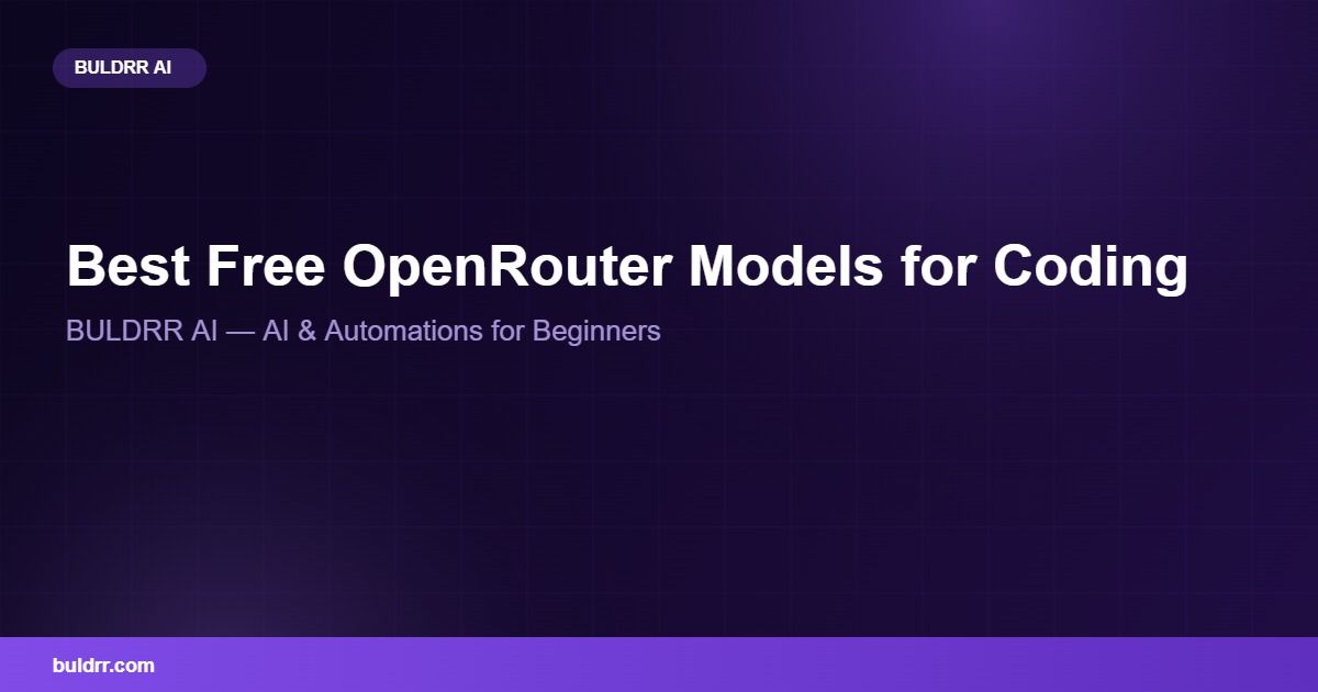 Best Free OpenRouter Models for Coding in 2026
