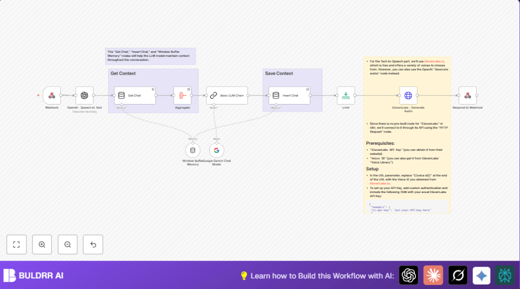 Automate voice chat with n8n and Google Gemini