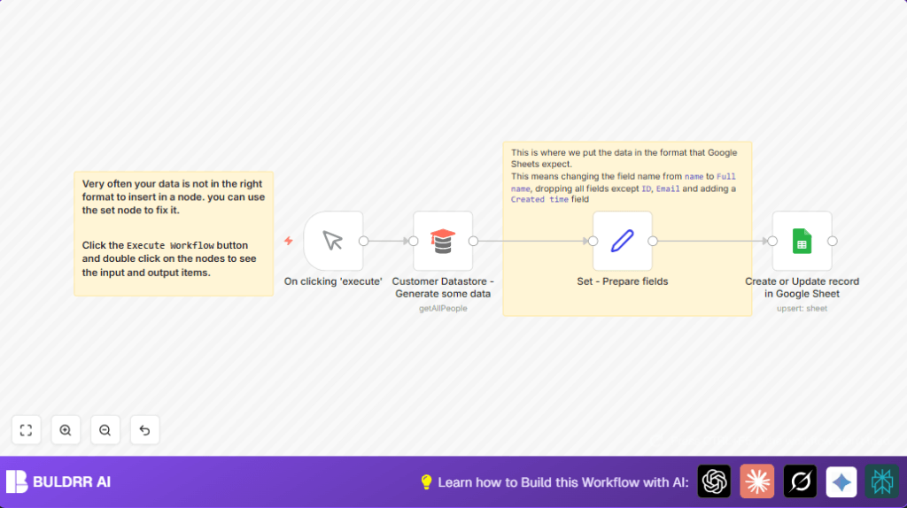 Automate Google Sheets updates with n8n and GoogleSheets