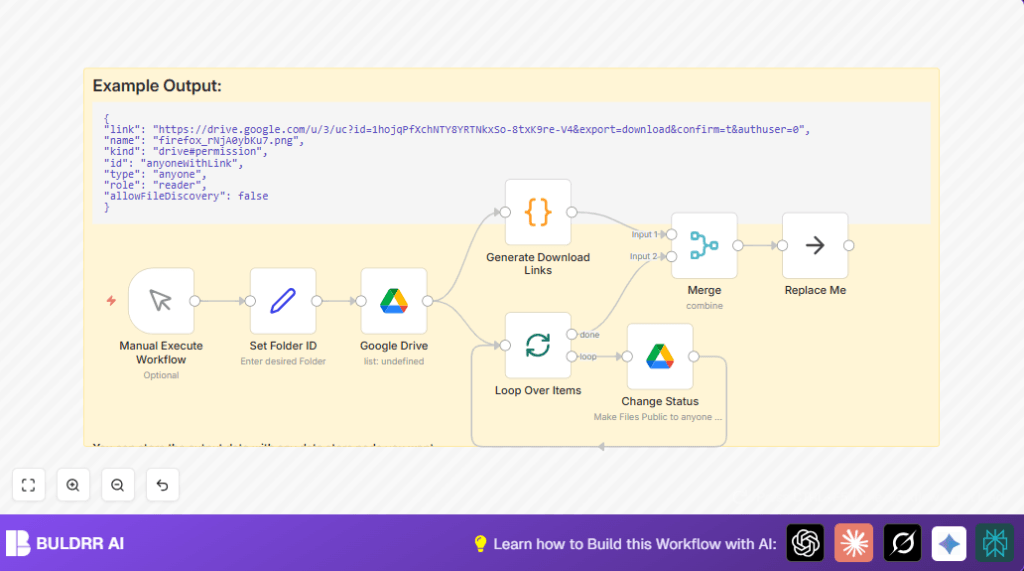 Automate Google Drive file sharing with n8n and GoogleDrive