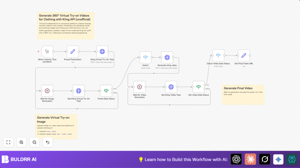 Automate 360 video with n8n and Kling API
