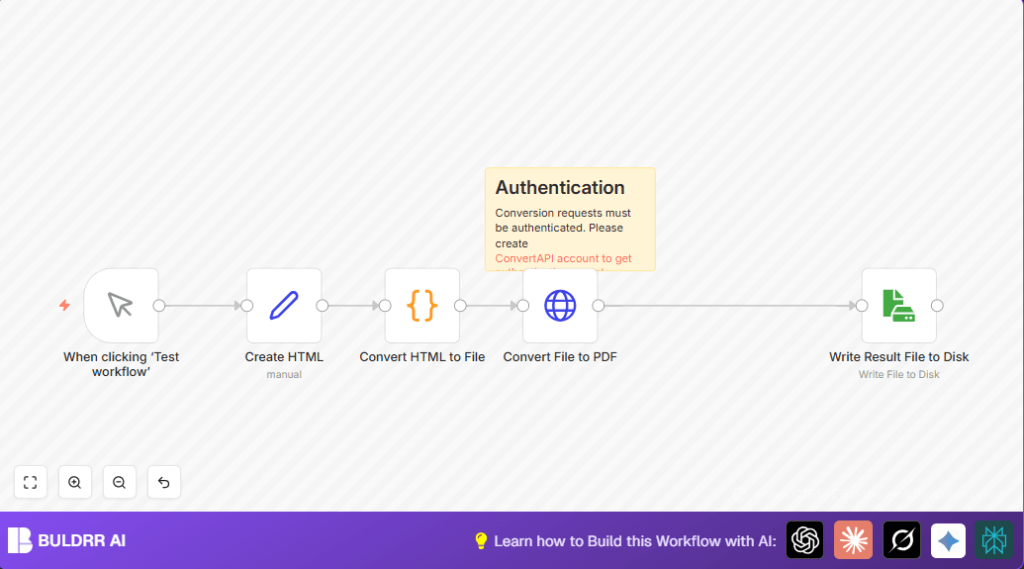 Automate HTML to PDF with n8n and ConvertAPI